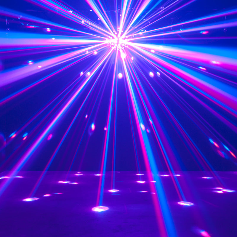 ADJ Starburst with 5x 15W HEX colored LEDs in a sphere effect