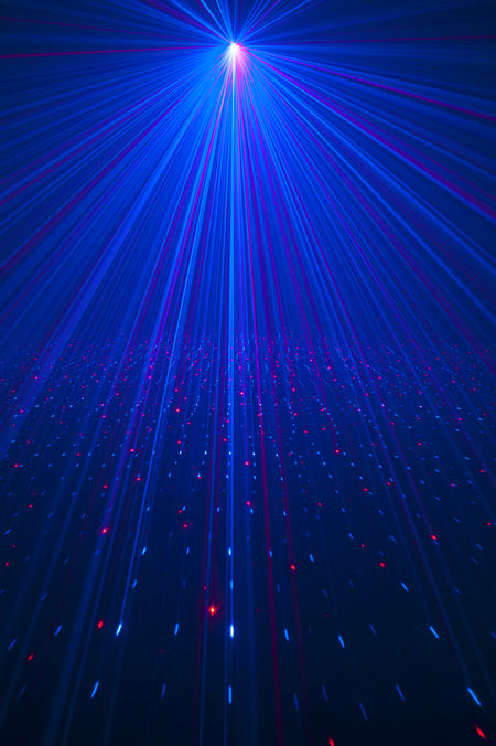 ADJ Micro Galaxian Laser Projector - Blue Red Beam Effects - Safe