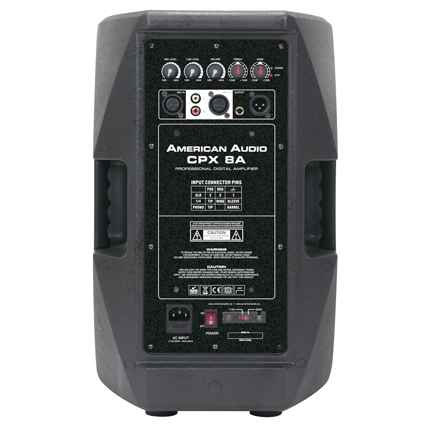 American DJ CPX 15A; 500 watt, 2-way speaker, 15 inch woofer