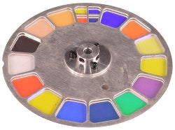 COLOR WHEEL W/COLOR FILTERS&FLANGE FOR H