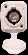 POWER SOCKET FEMALE 32 HEX PANEL IP PEAR