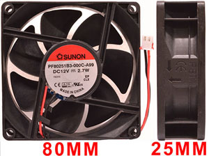 12VDC 2.7W FAN FOR VIZI Q WASH 7