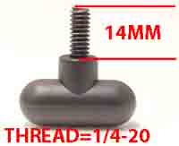 1/4-20 BRACKET KNOB FOR MEGA FLASH DMX