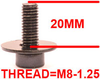 20MM M8-1.25 SCREW w/WASHER FOR ENCORE B
