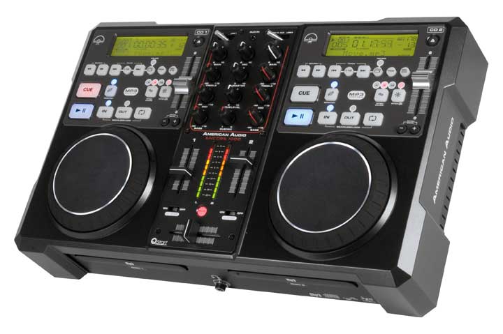 ★AMERICAN AUDIO ENCORE1000 CDJ Encore 1000 Dual CD/MP3 Player and 2-Channel Audio Mixer From