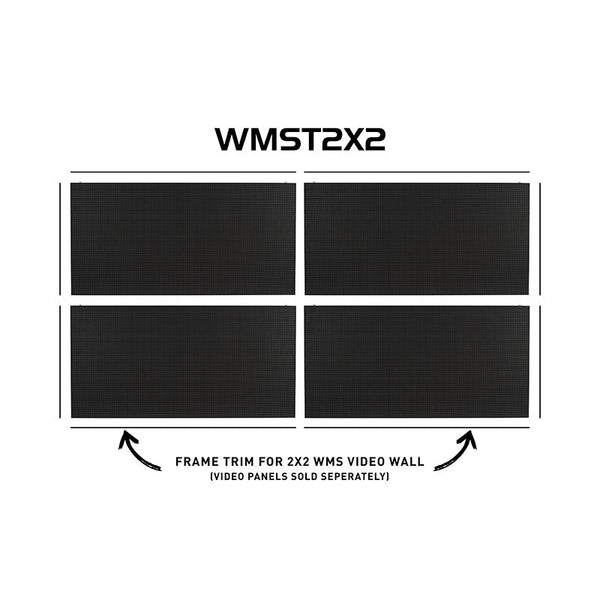 Frame Trim Set for 2x2 WMS Video Wall