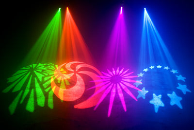 ADJ Vizi LED Spot Moving Head Light Fixture - 8 Colors, 7 Gobos