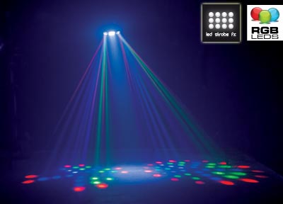 ADJ Dual Gem Pulse RGB Dual Lens LED Light Projector - LED