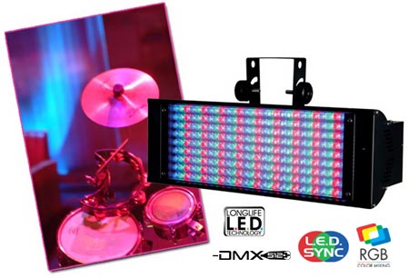 ADJ 64P LED Pro Polish (Silver) Par Can Fixture - Ultra Bright LED