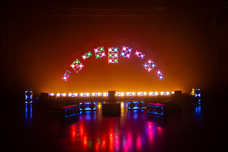 ADJ Encore DBX - RGBAW Blinder with RGB Background Effects with