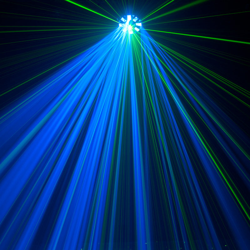 ADJ Stinger (3-FX-In-1) Moonflower, Strobe, Laser