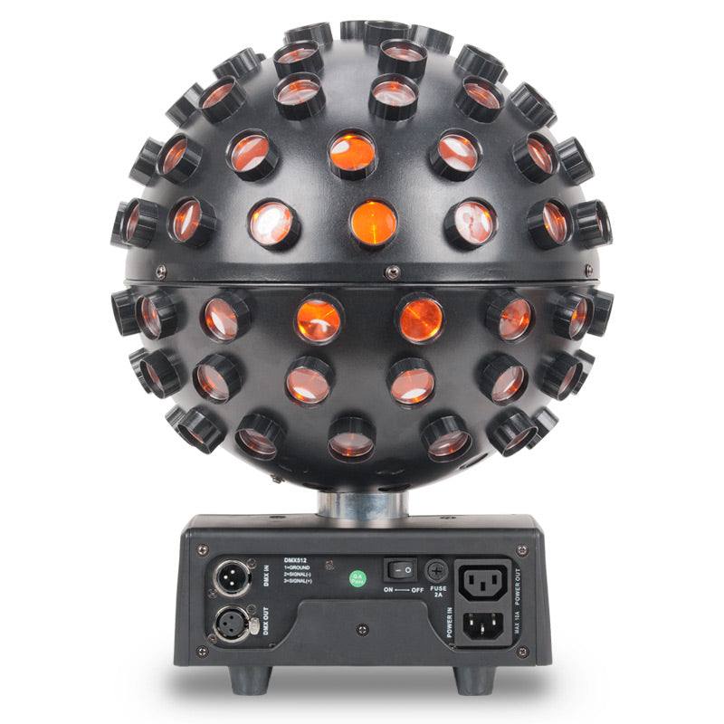 ADJ Starburst with 5x 15W HEX colored LEDs in a sphere effect ADJ Starburst with 5x 15W HEX colored LEDs in a sphere effect