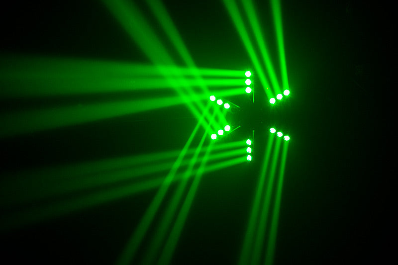 ADJ Startec RAYZER LED&レーザー照明 2台セット ADJ Starship QUAD LED DJ Centerpiece Effect Light w/ DMX - Phantom
