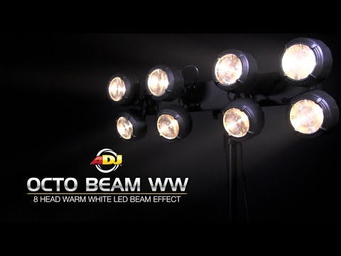 8-head beam effect with eight warm white LED's