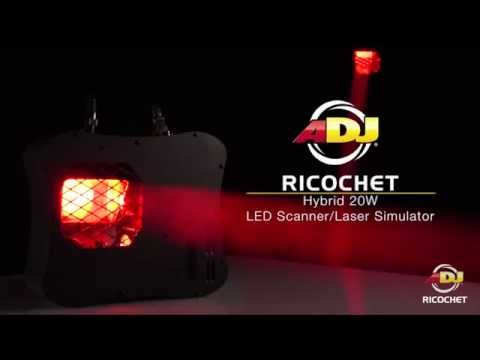 AMERICAN DJミラースキャン RICOCHET 3点セット 機材 ADJ Ricochet