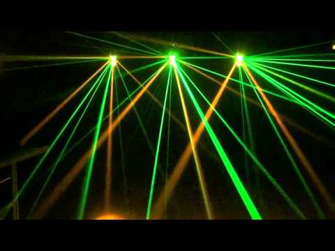 ADJ Inno Pocket Fusion a barrel mirror scanner green laser