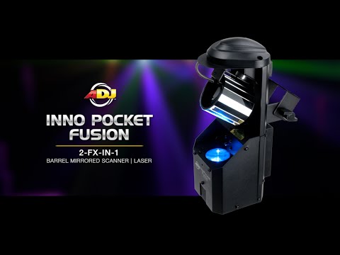 ADJ Inno Pocket Fusion a barrel mirror scanner green laser