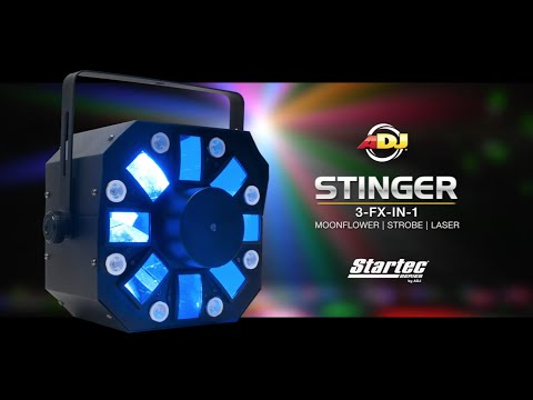 【数々のアワードを受賞】 ADJ Laser Strobe, Moonflower, (3-FX-In-1) Stinger DJ機材