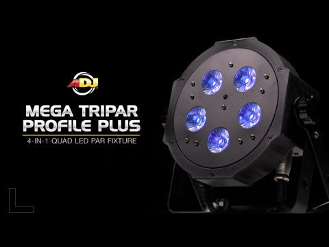 Compact, Low Profile RGB+UV par fixture