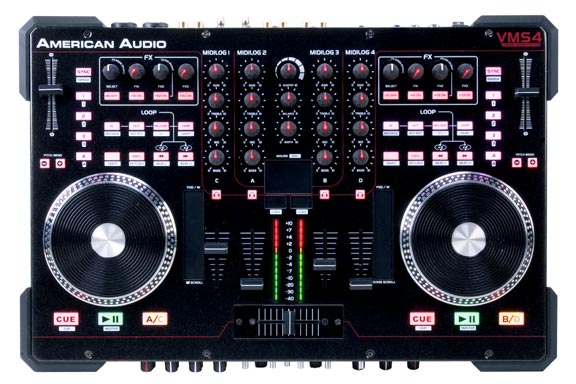 The American Audio VMS4.1 Channel Midi Controller, bundled with