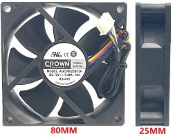 AGC08025B12H DC 12V 0.48A  FAN FOR VIZI
