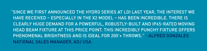 Hydro Beam X2 press release quote
