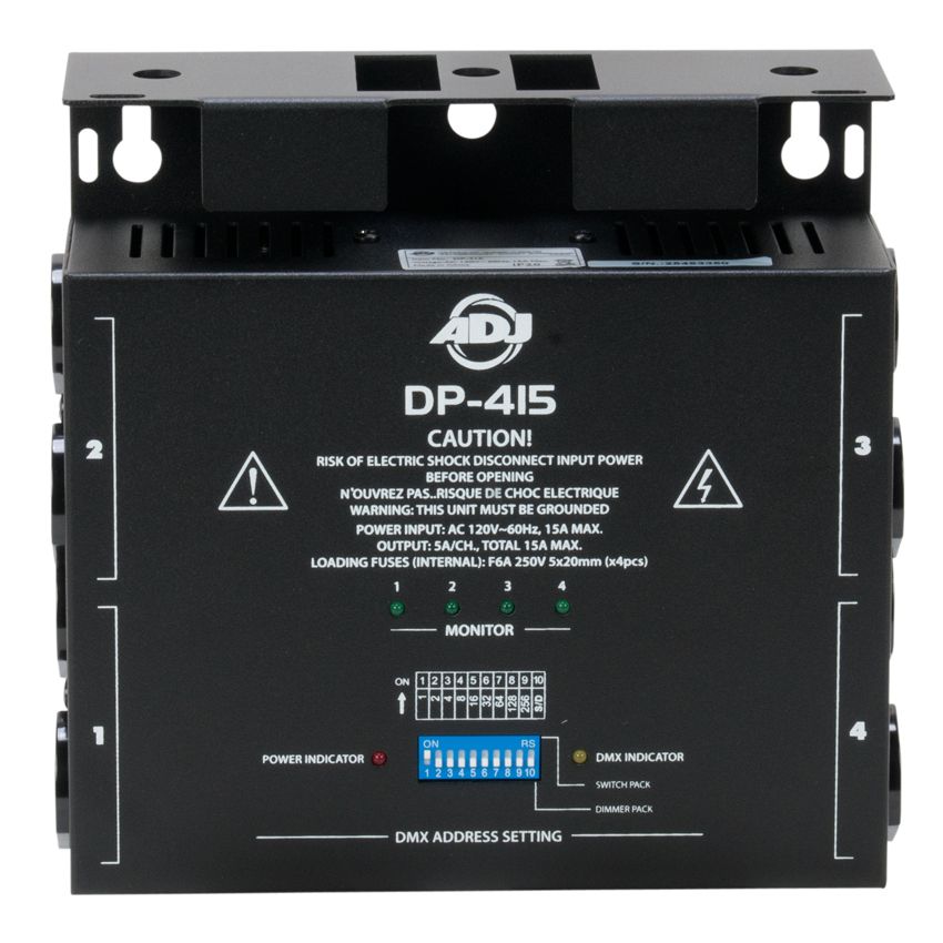 ADJ's DP-415: 4-Channel Dimmer/Switch Pack