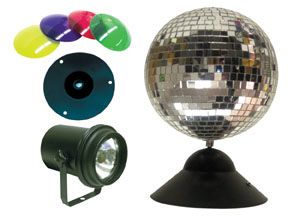 ADJ MB-8 Combo Instant Mirror Ball Package - Many Exciting Items 